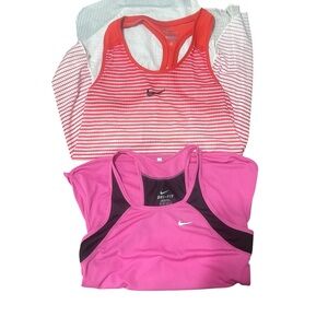 Nike dry-fit racerback tank bundle, both size xs